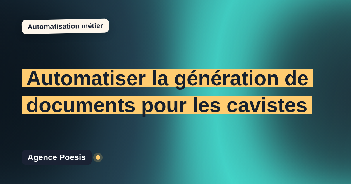 Automatiser la génération de documents pour les cavistes : méthode, coûts et ROI