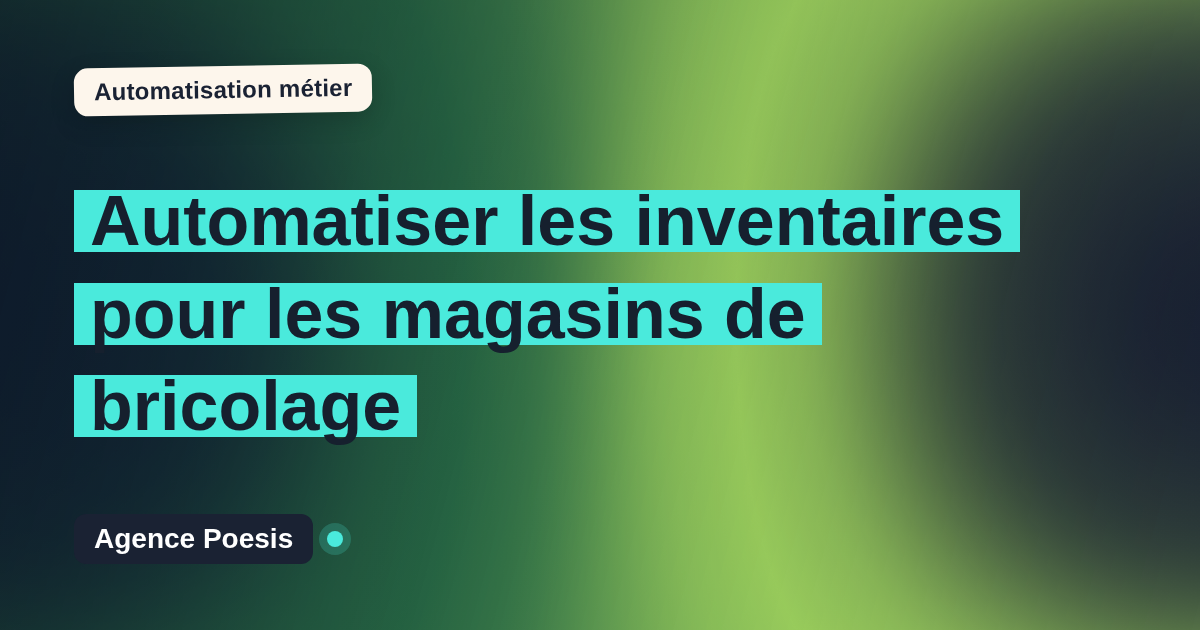 Automatiser les inventaires pour les magasins de bricolage : méthode, coûts et ROI