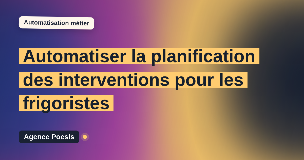 Automatiser la planification des interventions pour les frigoristes : méthode, coûts et ROI