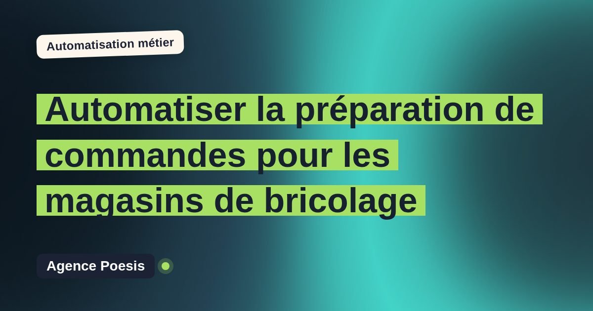 Automatiser la préparation de commandes pour les magasins de bricolage : méthode, coûts et ROI