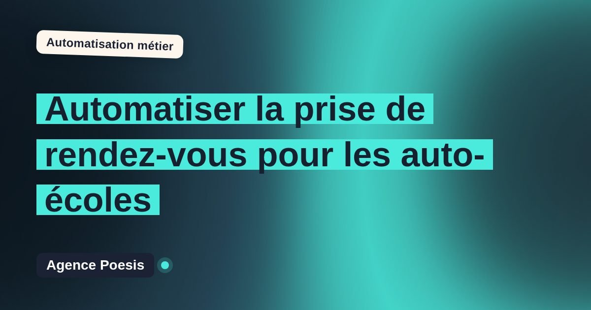 Automatiser la prise de rendez-vous pour les auto-écoles : méthode, coûts et ROI