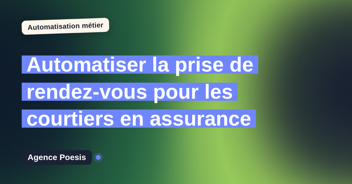 Automatiser la prise de rendez-vous pour les courtiers en assurance : méthode, coûts et ROI