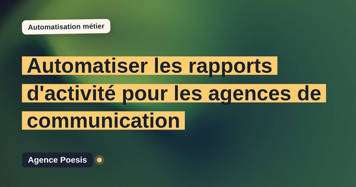 Automatiser les rapports d'activité pour les agences de communication : méthode, coûts et ROI