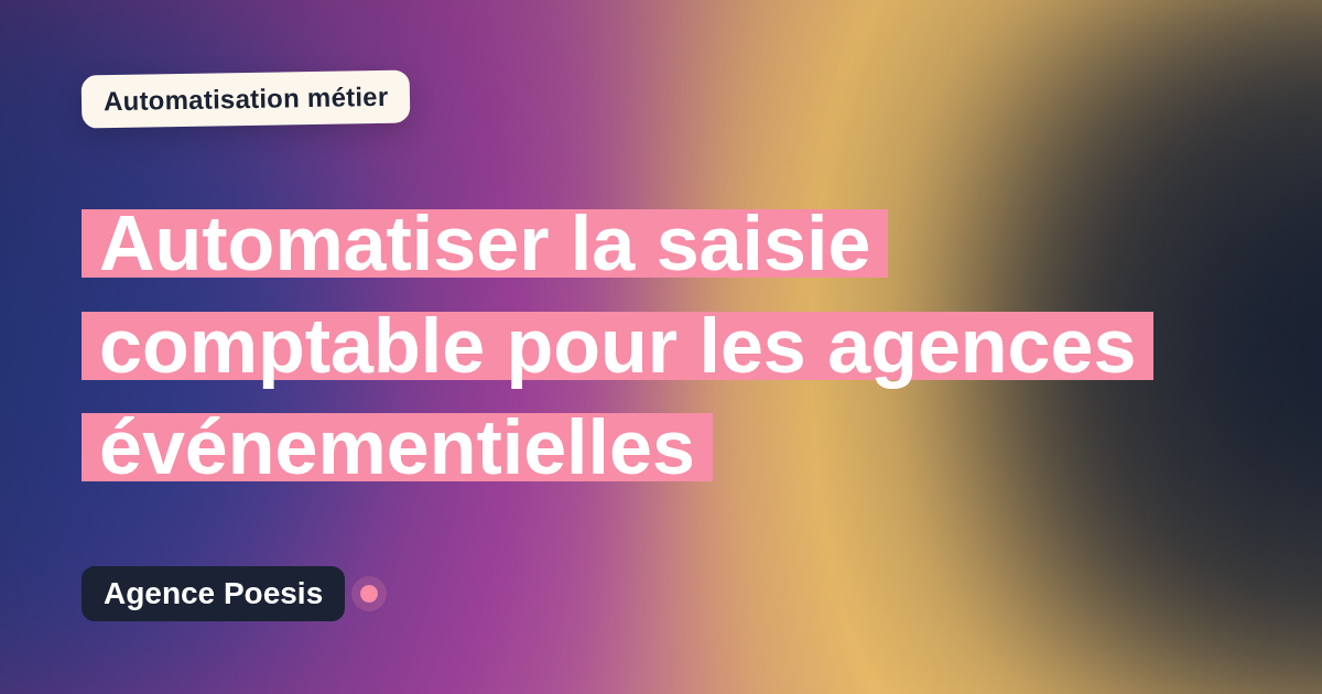 Automatiser la saisie comptable pour les agences événementielles : méthode, coûts et ROI