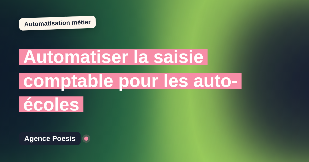 Automatiser la saisie comptable pour les auto-écoles : méthode, coûts et ROI
