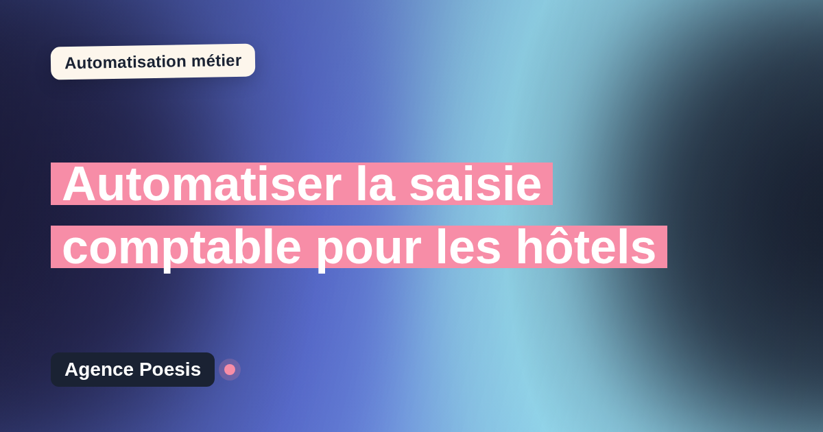 Automatiser la saisie comptable pour les hôtels : méthode, coûts et ROI