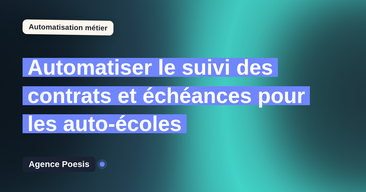 Automatiser le suivi des contrats et échéances pour les auto-écoles : méthode, coûts et ROI