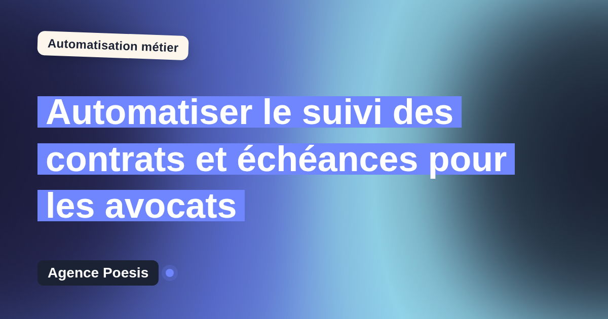 Automatiser le suivi des contrats et échéances pour les avocats : méthode, coûts et ROI