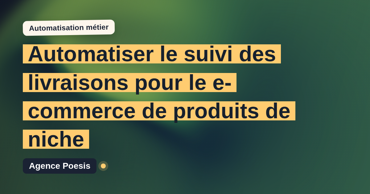 Automatiser le suivi des livraisons pour le e-commerce de produits de niche : méthode, coûts et ROI