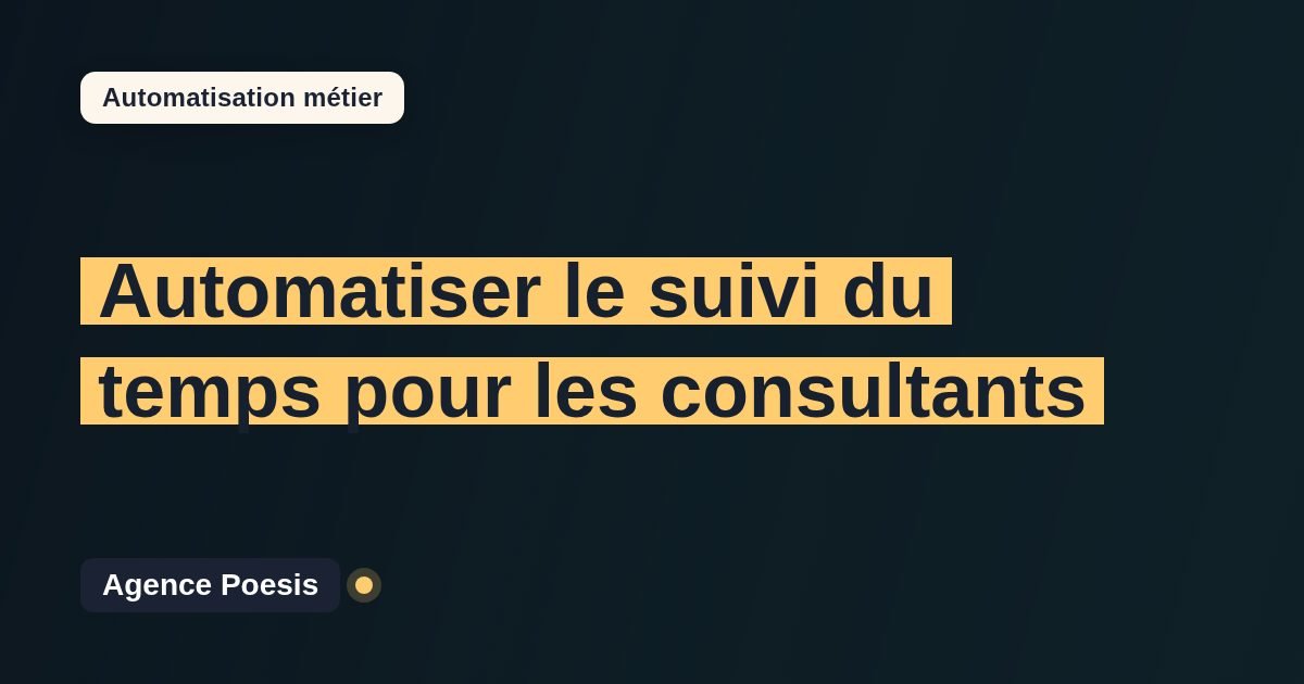 Automatiser le suivi du temps pour les consultants : méthode, coûts et ROI