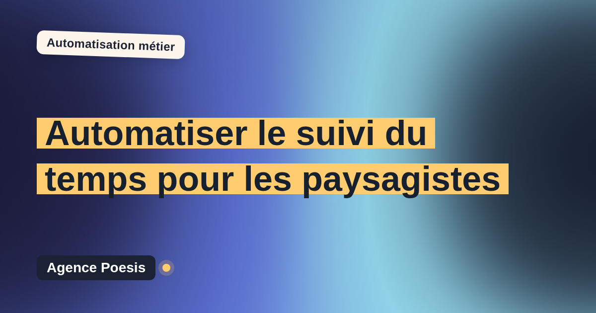 Automatiser le suivi du temps pour les paysagistes : méthode, coûts et ROI