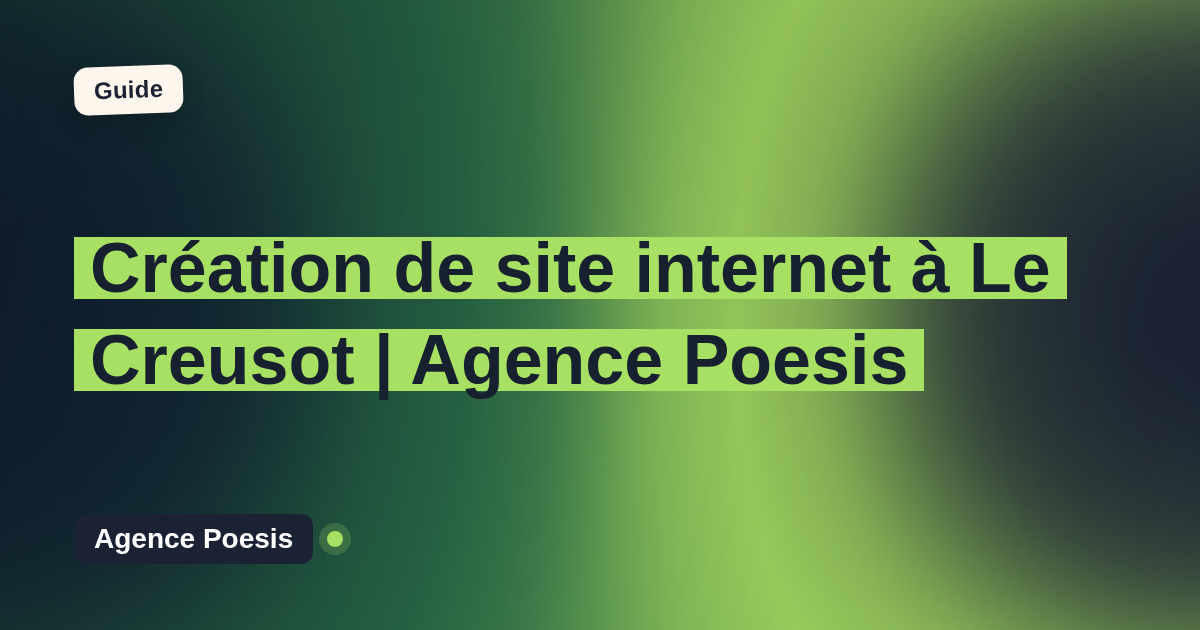Création de site internet à Le Creusot | Agence Poesis
