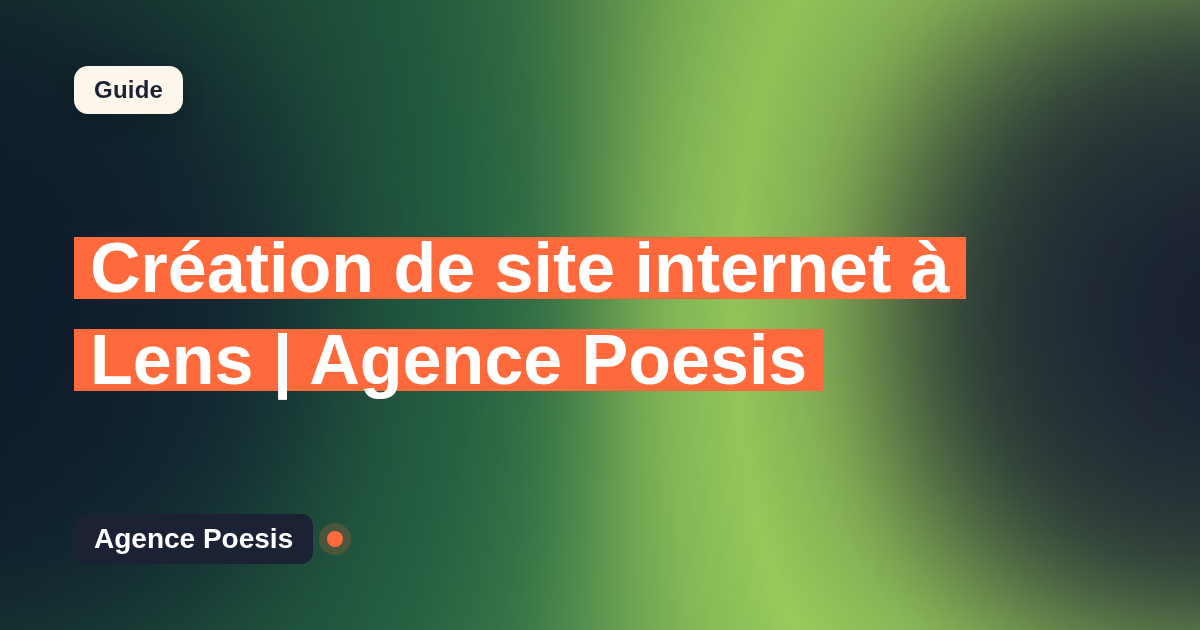 Création de site internet à Lens | Agence Poesis