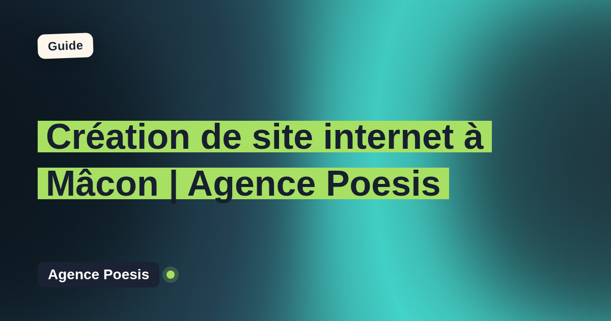 Création de site internet à Mâcon | Agence Poesis