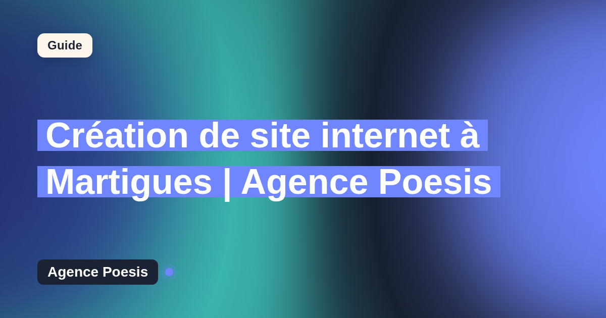Création de site internet à Martigues | Agence Poesis