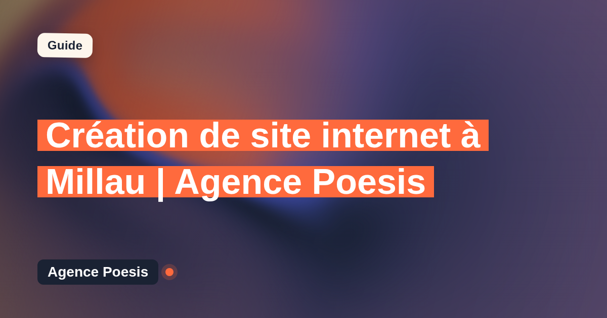 Création de site internet à Millau | Agence Poesis