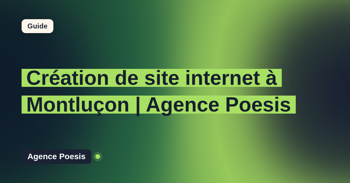 Création de site internet à Montluçon | Agence Poesis