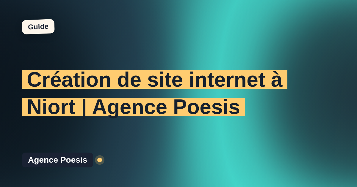 Création de site internet à Niort | Agence Poesis