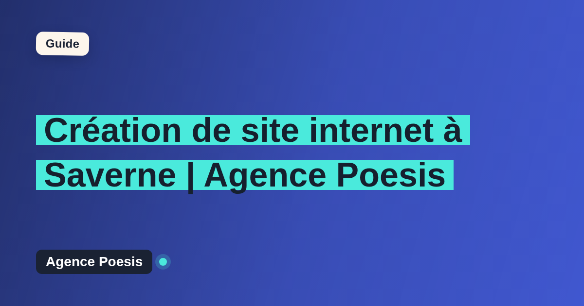 Création de site internet à Saverne | Agence Poesis