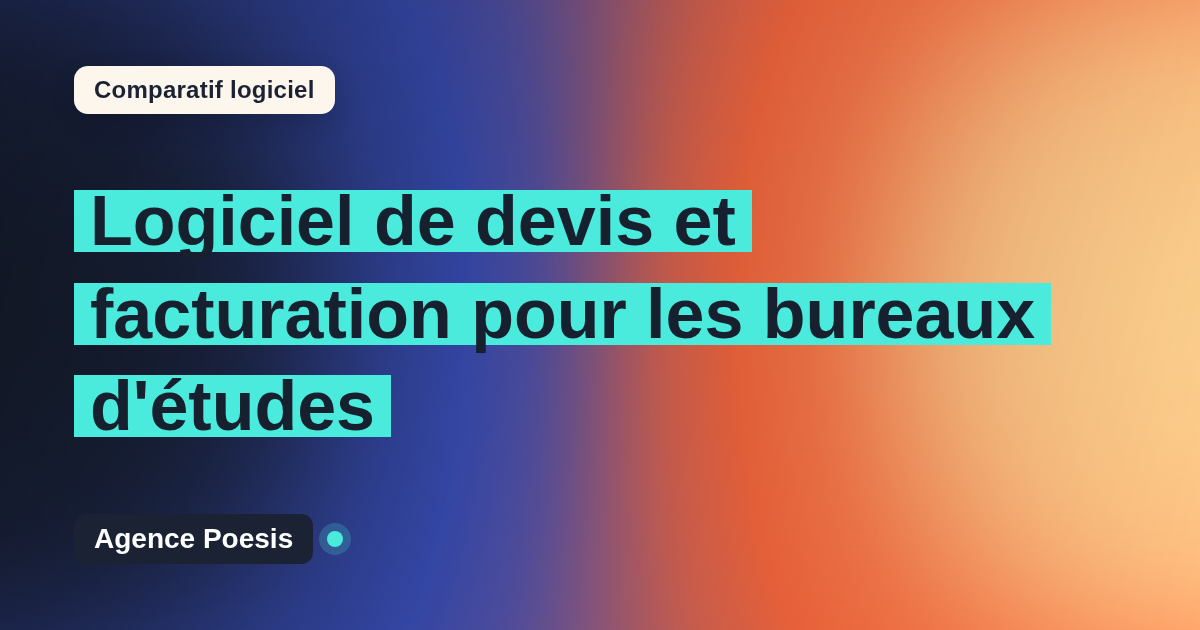 Logiciel de devis et facturation pour les bureaux d'études : le comparatif (marché vs sur-mesure)