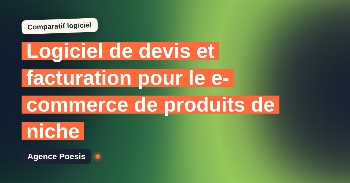 Logiciel de devis et facturation pour le e-commerce de produits de niche : le comparatif (marché vs sur-mesure)
