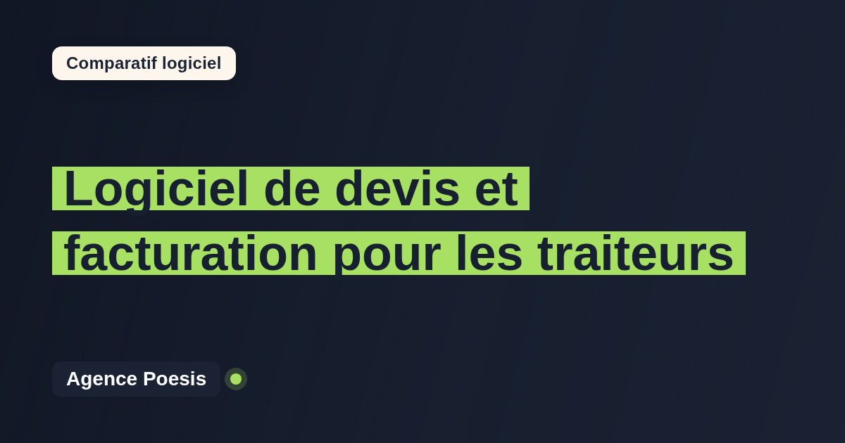 Logiciel de devis et facturation pour les traiteurs : le comparatif (marché vs sur-mesure)