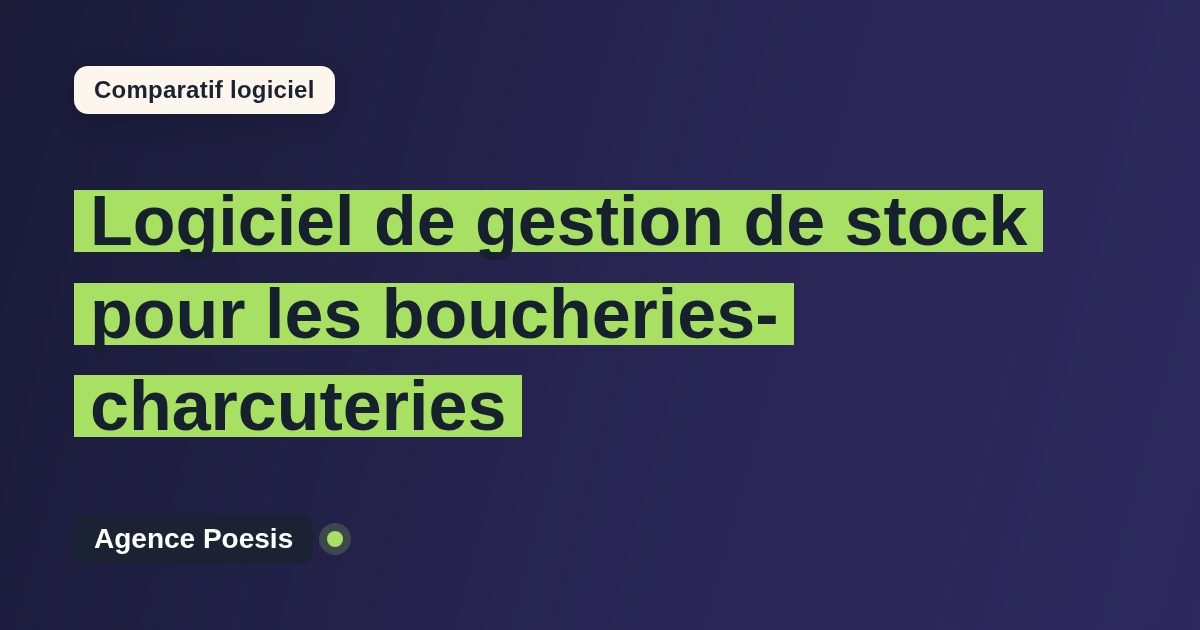 Logiciel de gestion de stock pour les boucheries-charcuteries : le comparatif (marché vs sur-mesure)