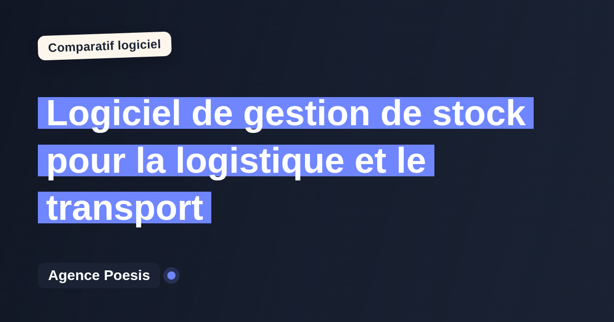 Logiciel de gestion de stock pour la logistique et le transport : le comparatif (marché vs sur-mesure)