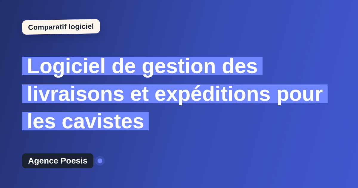 Logiciel de gestion des livraisons et expéditions pour les cavistes : le comparatif (marché vs sur-mesure)