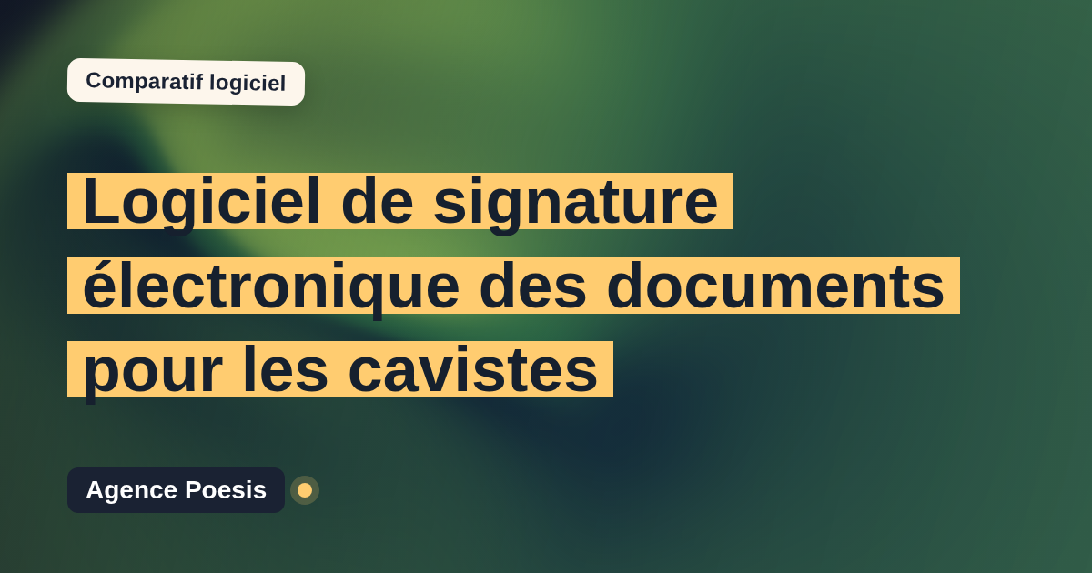Logiciel de signature électronique des documents pour les cavistes : le comparatif (marché vs sur-mesure)