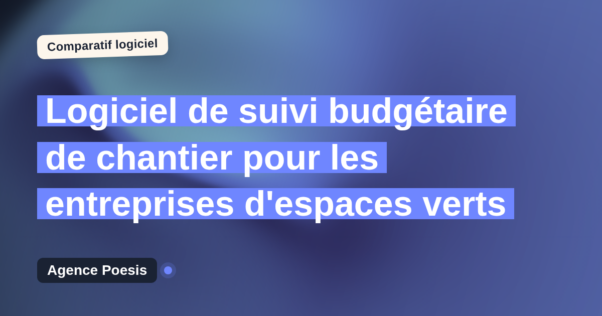 Logiciel de suivi budgétaire de chantier pour les entreprises d'espaces verts : le comparatif (marché vs sur-mesure)