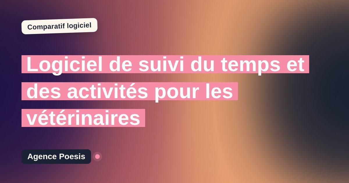 Logiciel de suivi du temps et des activités pour les vétérinaires : le comparatif (marché vs sur-mesure)