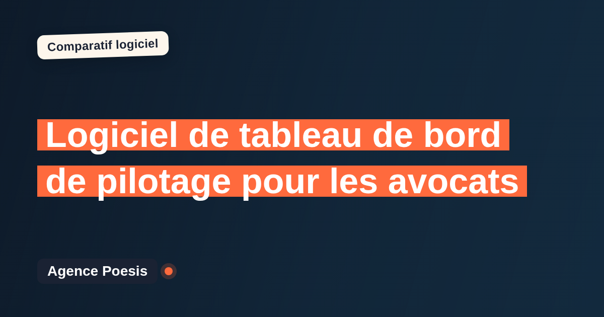 Logiciel de tableau de bord de pilotage pour les avocats : le comparatif (marché vs sur-mesure)