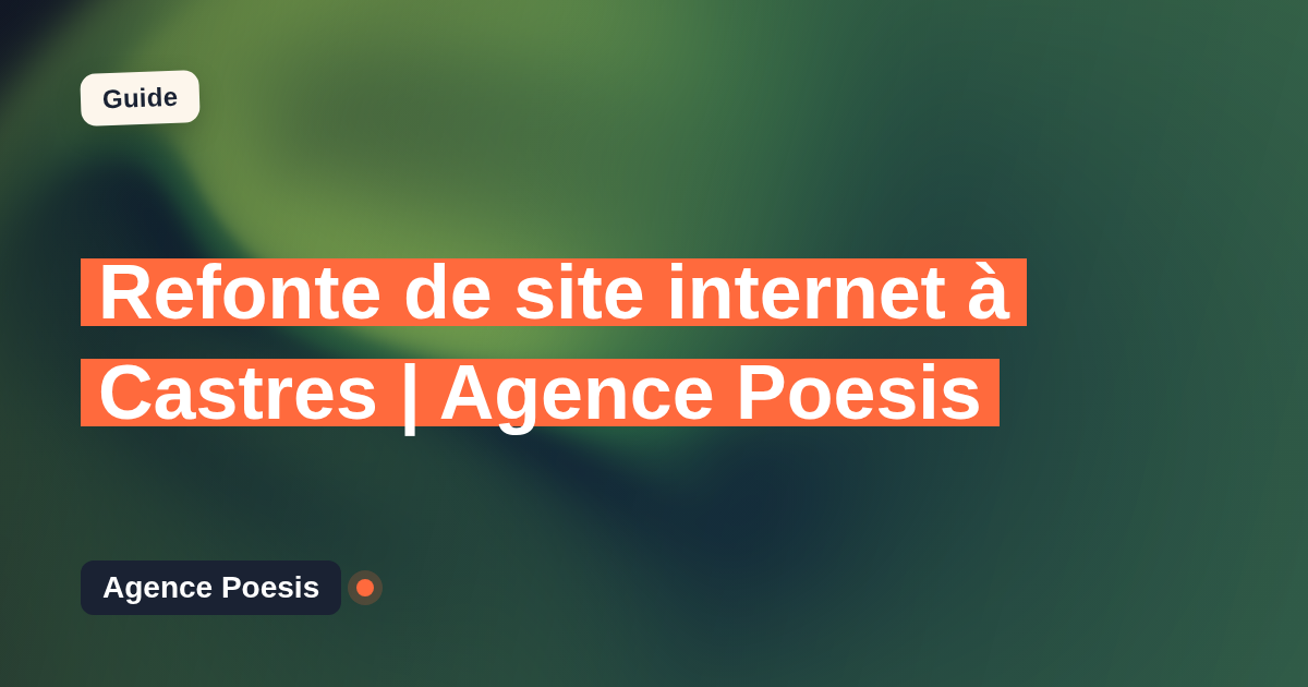 Refonte de site internet à Castres | Agence Poesis