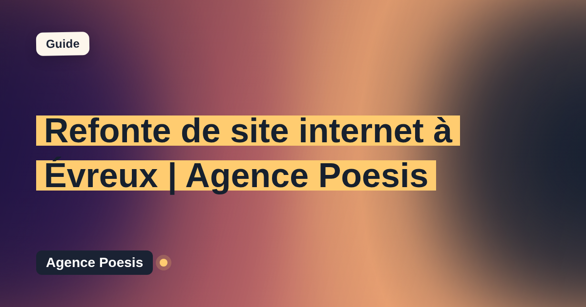Refonte de site internet à Évreux | Agence Poesis