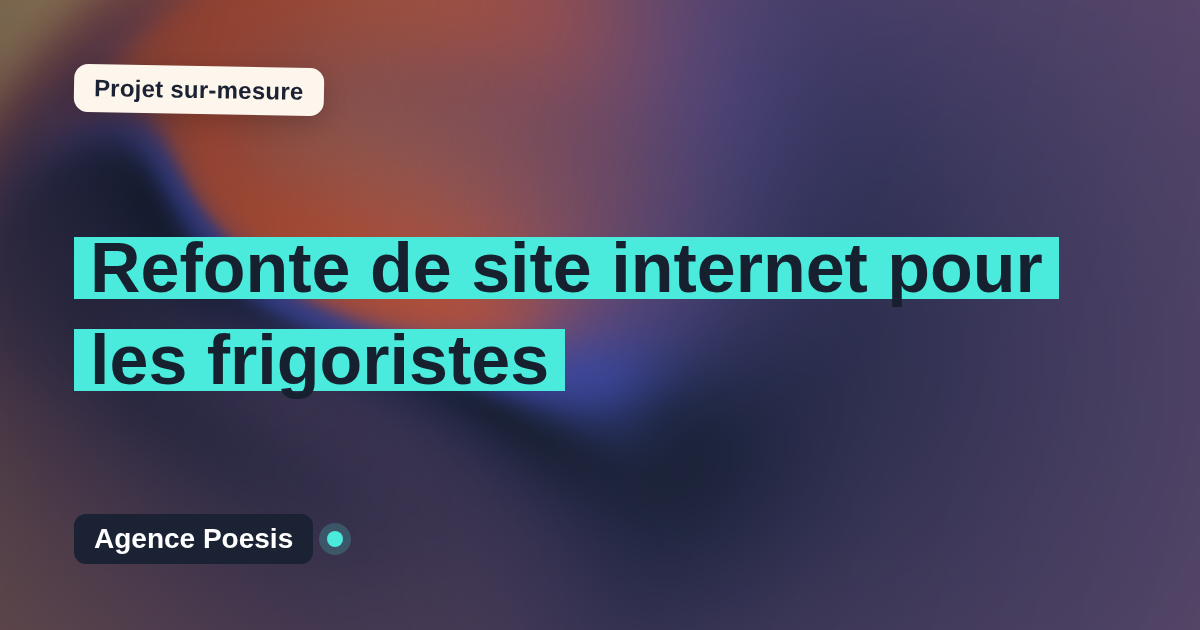 Refonte de site internet pour les frigoristes : sur-mesure et sans dépendance
