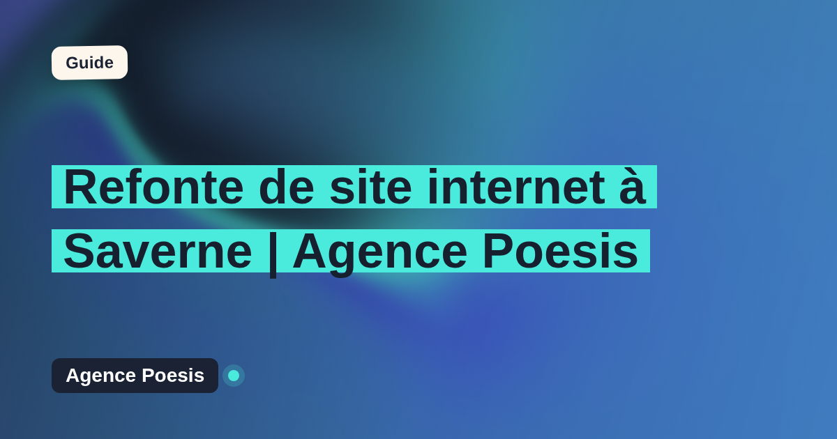 Refonte de site internet à Saverne | Agence Poesis