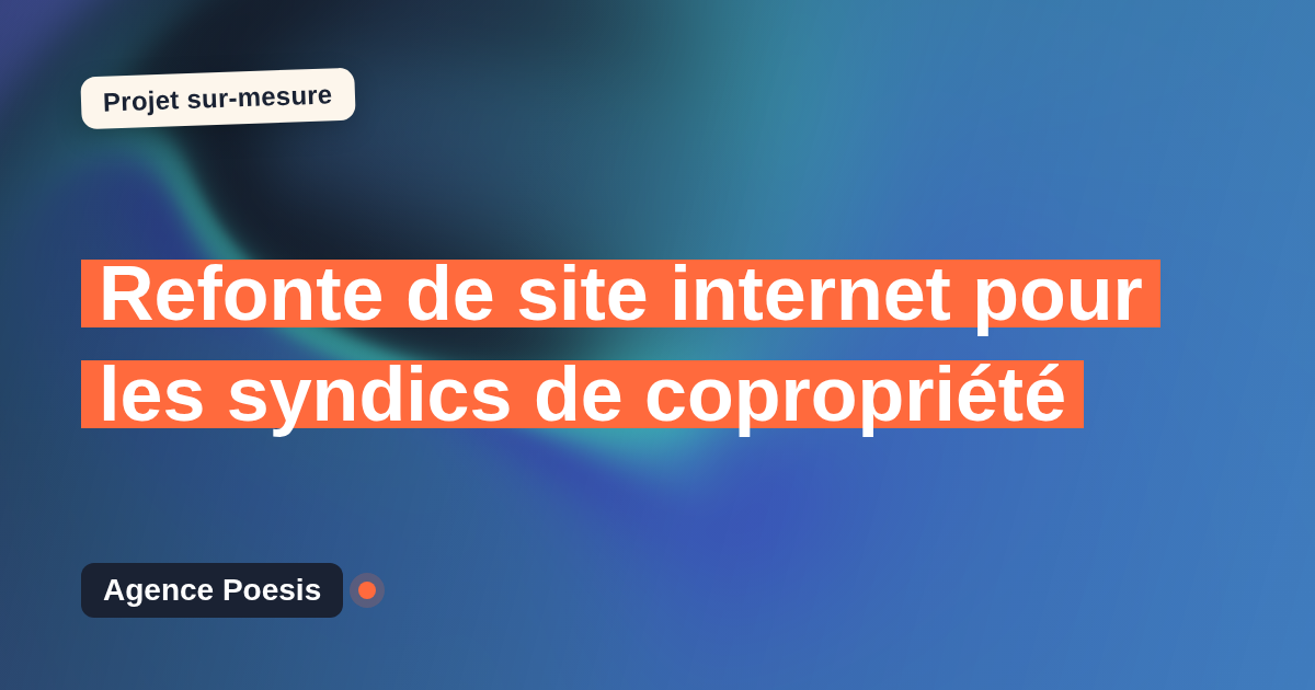 Refonte de site internet pour les syndics de copropriété : sur-mesure et sans dépendance