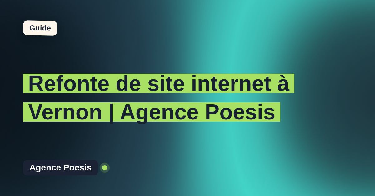 Refonte de site internet à Vernon | Agence Poesis