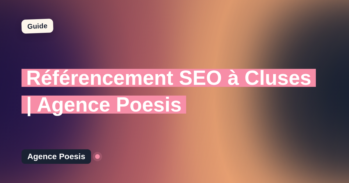 Référencement SEO à Cluses | Agence Poesis
