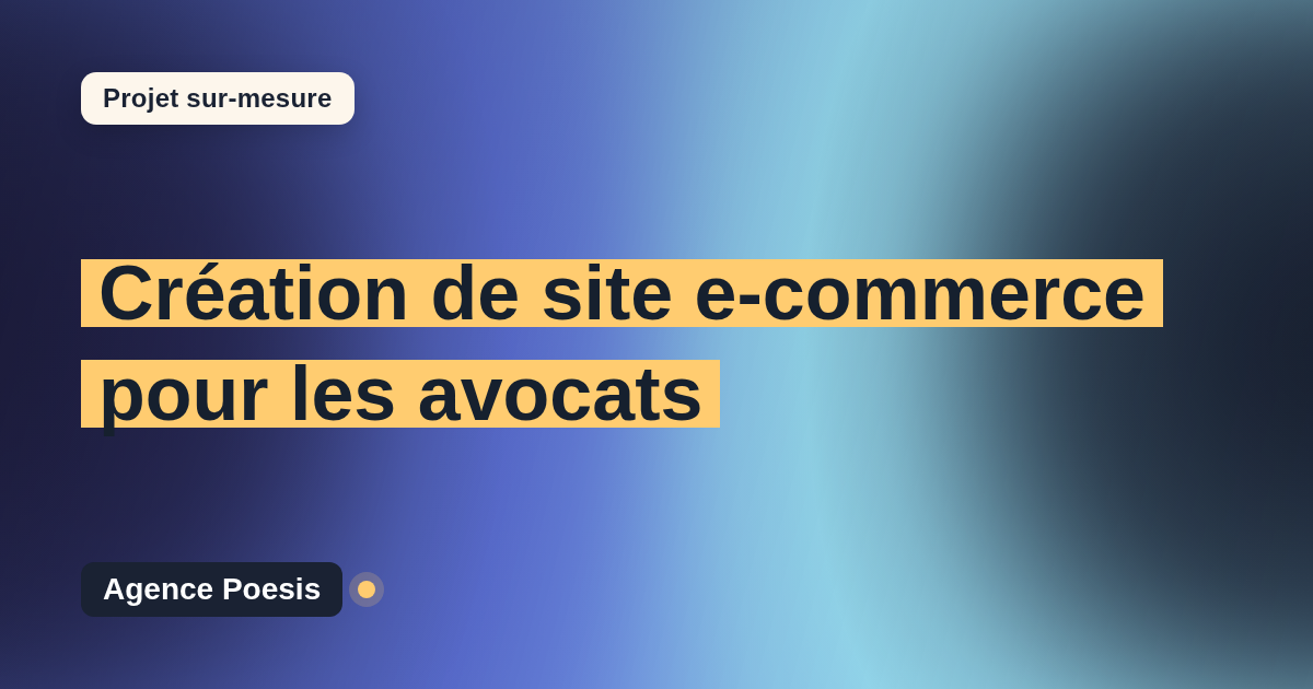 Création de site e-commerce pour les avocats : sur-mesure et sans dépendance